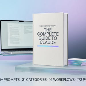 Claude AI Guide, 1000+ Prompts, AI Productivity, Workflows & Business Automation Toolkit, Digital Download