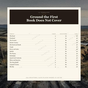 DnD Random Encounter Tables 5e Travel and Terrain | 58 d100 Tables, 1160 Encounters, 15 Terrain afbeelding 3