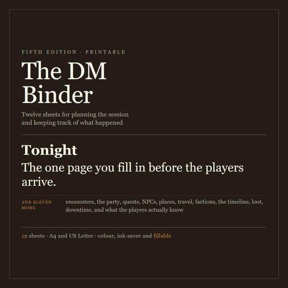 DnD Initiative Tracker and DM Binder 5e — image 2