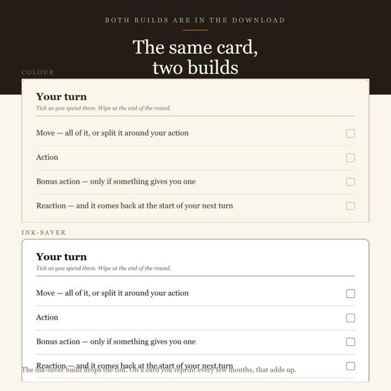 DnD Spell Slot Tracker and Combat Cards 5e — image 10
