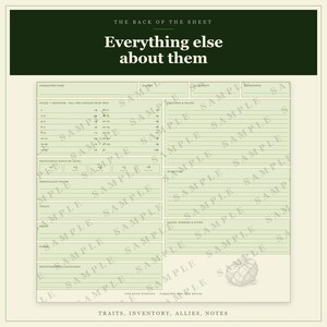 DnD Druid Character Sheet 5e | Fillable and Printable PDF, Druid Class Sheet for Dungeon Master Gifts image 5