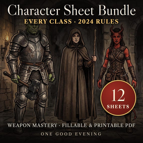 DnD Character Sheet Bundle 2024 — image 1
