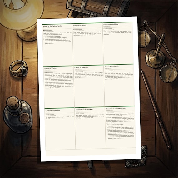 DnD Magic Item Cards 5e — image 3