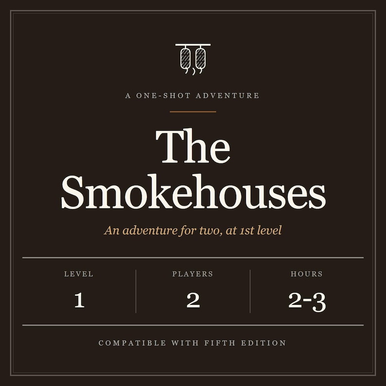 The Smokehouses DnD Duet Adventure – 2 Player, Level 1 One Shot (PDF) image 1