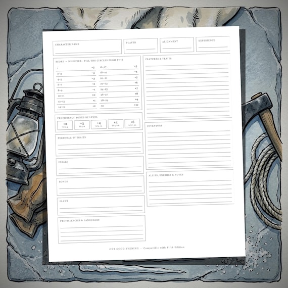DnD Character Sheet 5e Frostbound — image 7