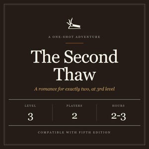 The Second Thaw D&D 5e One Shot for Two Players – Romantic Adventure (PDF) image 1