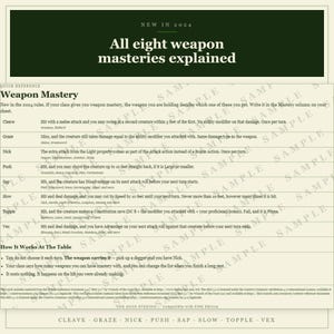 DnD Ranger Character Sheet 2024 | Fillable and Printable PDF with Weapon Mastery, Ranger Class Sheet for Dungeon Master Gifts Bild 8