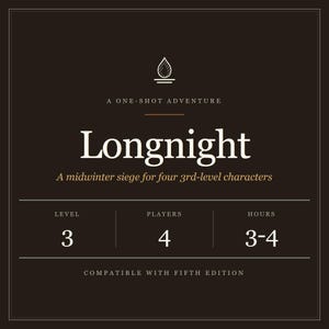 Longnight D&D 5e One Shot Adventure – Midwinter Siege, Level 3 (Digital Download) image 1
