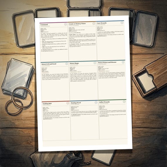 DnD 5e Card Bundle — 2024 rules — image 8