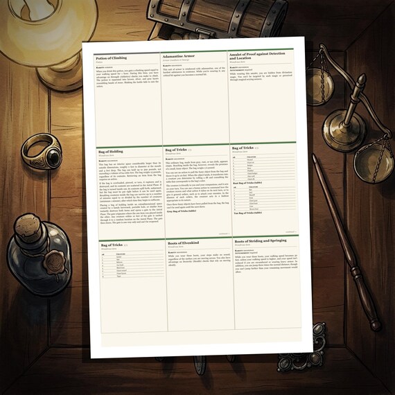 DnD Magic Item Cards 5e — image 2