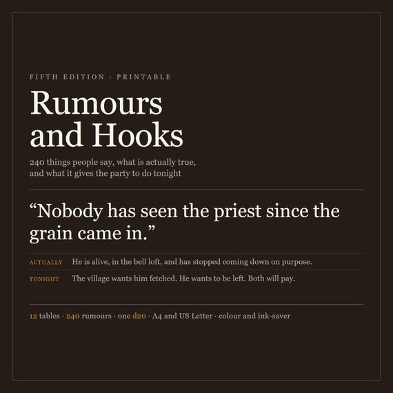 DnD Plot Hooks and Rumor Tables 5e — image 3