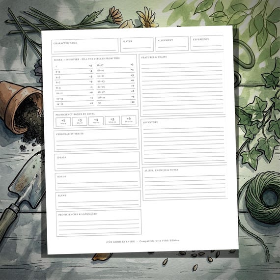 DnD Character Sheet 5e Verdant — image 7