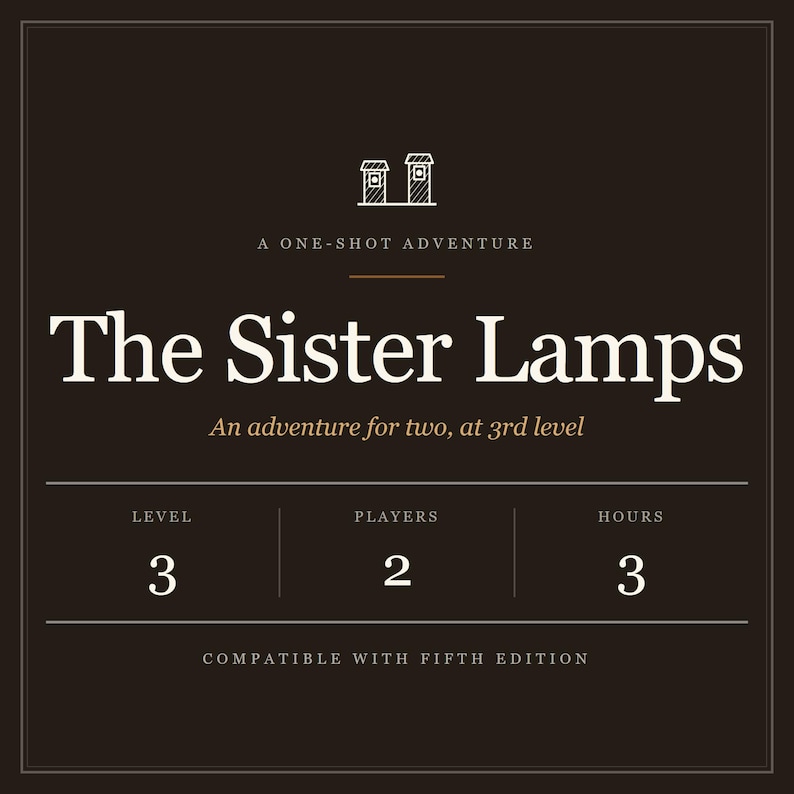 The Sister Lamps D&D One Shot – Duet Mystery Adventure (2 Players, Level 3) (PDF) image 1