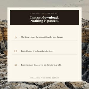 DnD 5e Extreme Terrain Random Encounter Tables - 57 d100 Tables, 1140 Rated Encounters, 15 Biomes image 10