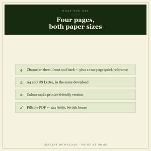 DnD Druid Character Sheet 5e | Fillable and Printable PDF, Druid Class Sheet for Dungeon Master Gifts image 6