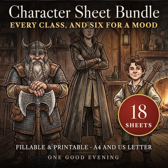 DnD Character Sheet Bundle 5e — image 1