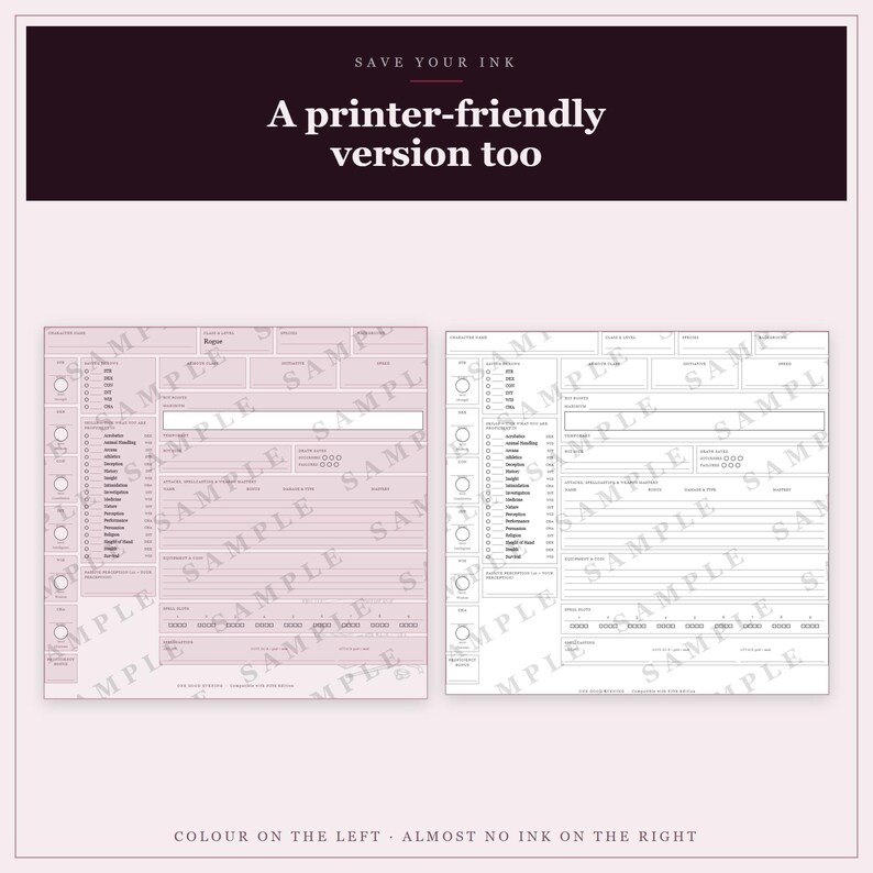 DnD Rogue Character Sheet 2024 | Fillable and Printable PDF with Weapon Mastery, Rogue Class Sheet for Dungeon Master Gifts imagen 2