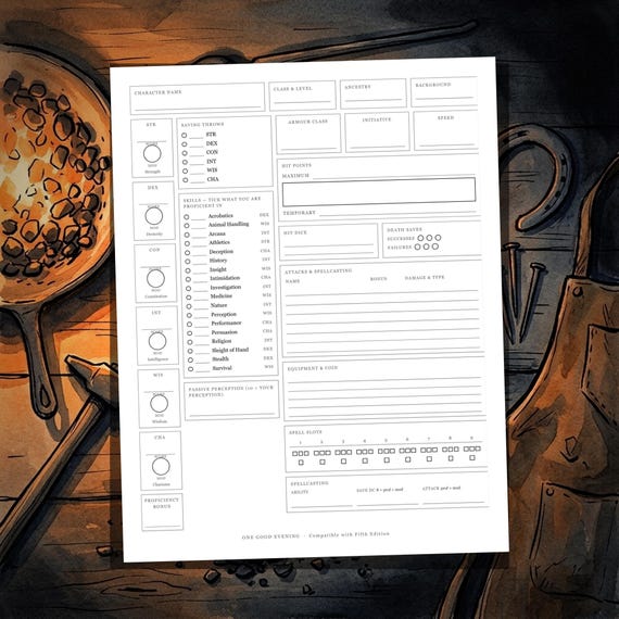 DnD Character Sheet 5e Ember — image 6