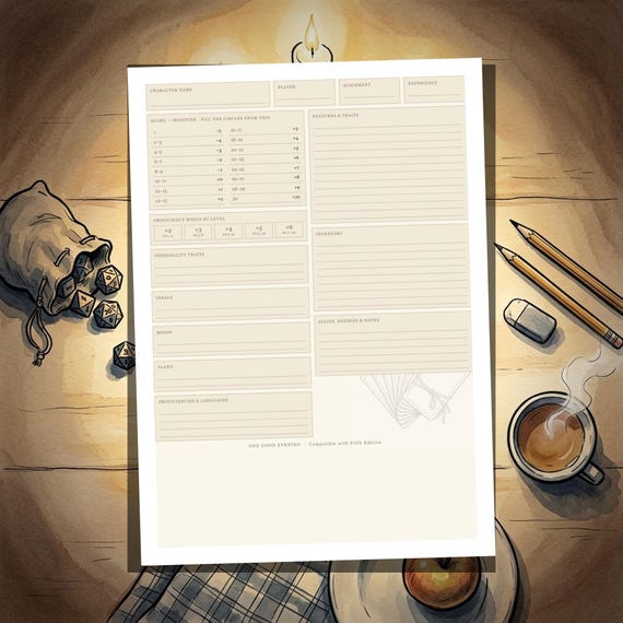 DnD Character Sheet 5e — image 3