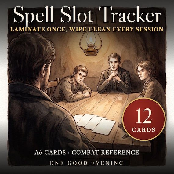 DnD Spell Slot Tracker and Combat Cards 5e — image 1