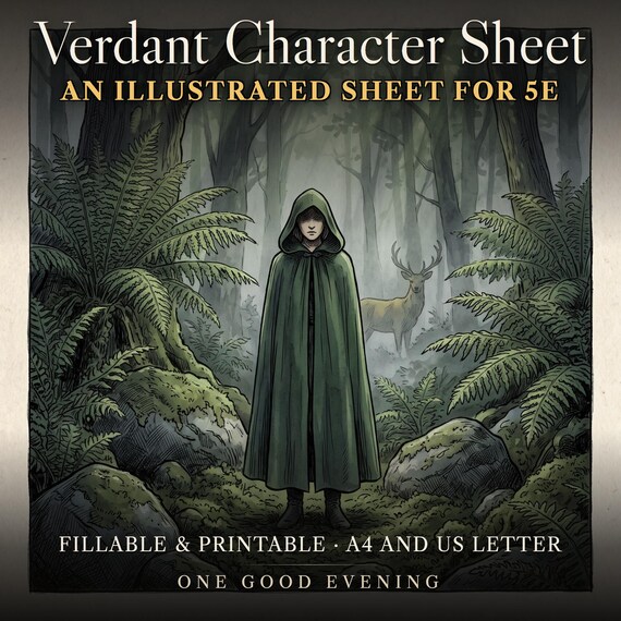 DnD Character Sheet 5e Verdant — image 1