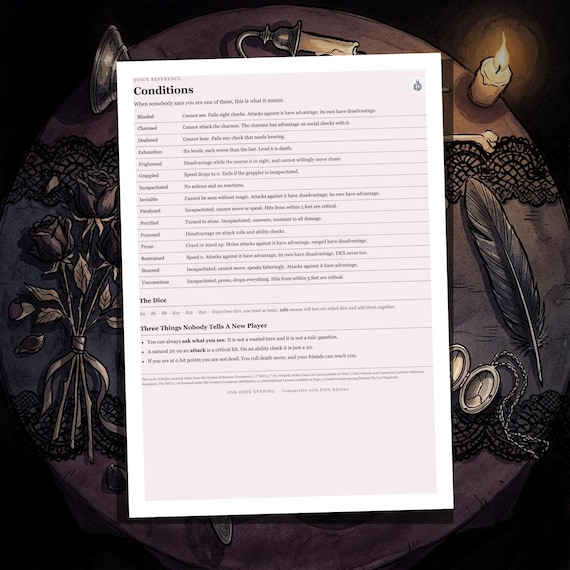 DnD Character Sheet 5e Gothic — image 5