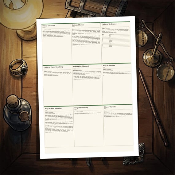 DnD Magic Item Cards 5e — image 8