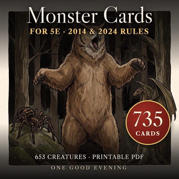 DnD Monster Cards 5e — image 1