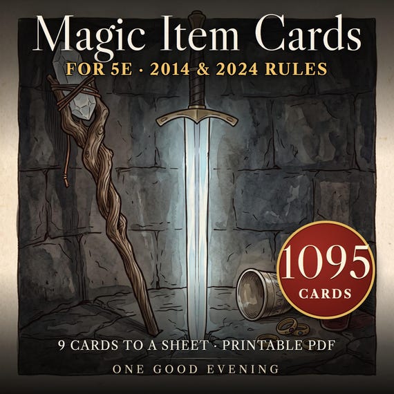 DnD Magic Item Cards 5e — image 1