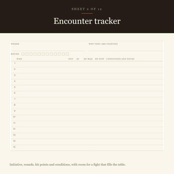 DnD Initiative Tracker and DM Binder 5e — image 5