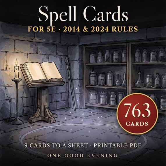 DnD Spell Cards 5e — image 1