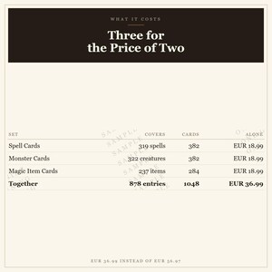 Paquete de cartas de D&D 5e / 1048 cartas de hechizos, monstruos y objetos mágicos, SRD 2014, regalos imprimibles para el Dungeon Master imagen 2