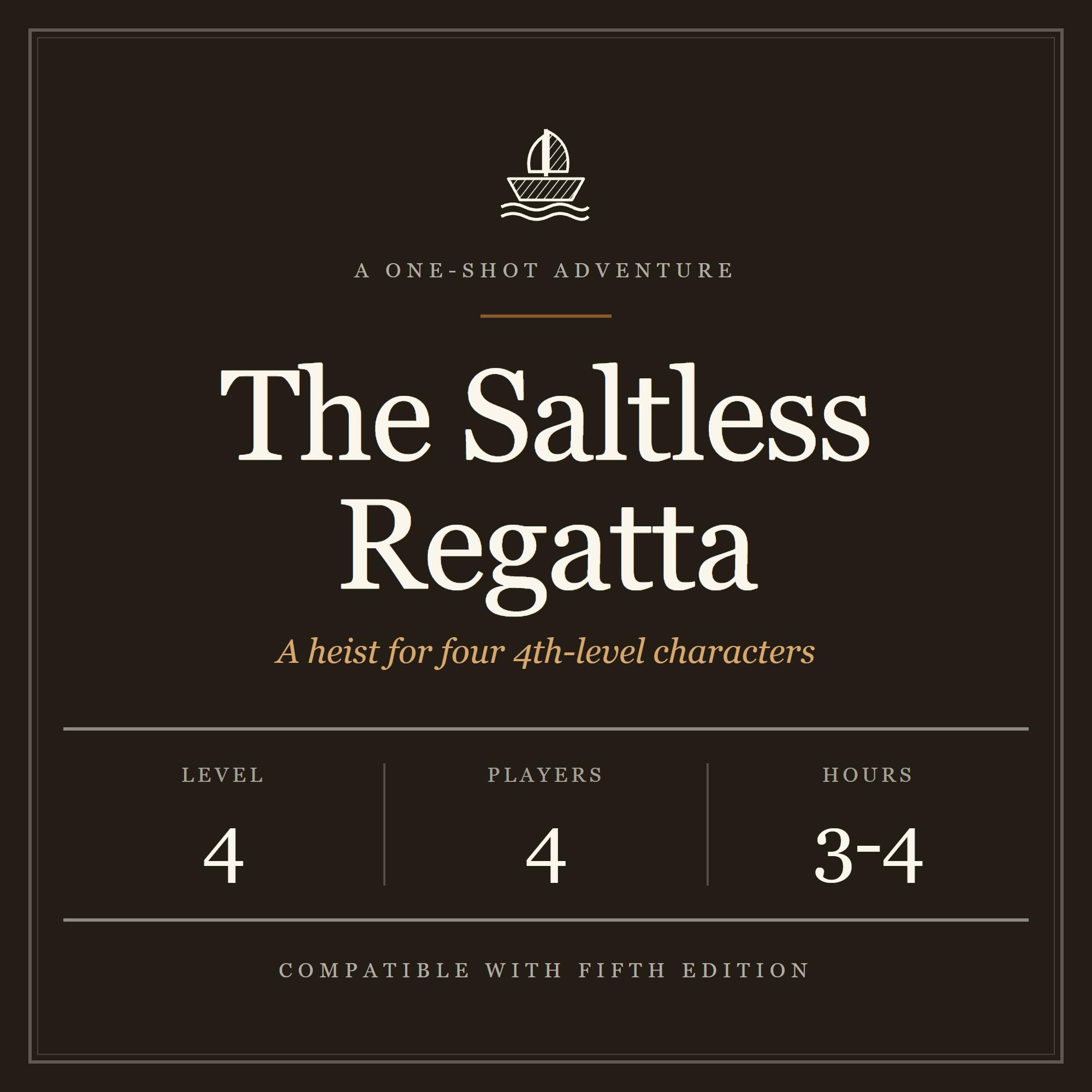The Saltless Regatta