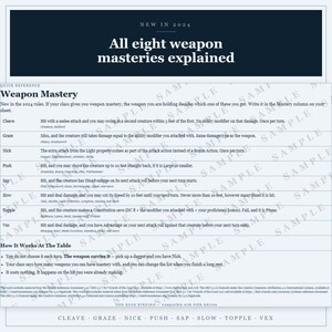 DnD Paladin Character Sheet 2024 | Fillable and Printable PDF with Weapon Mastery, Paladin Class Sheet for Dungeon Master Gifts image 8