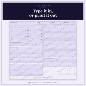DnD Character Sheet 5e Arcane | Fillable and Printable PDF, Illustrated Character Sheet for Beginner DnD image 7