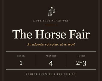 La Fiera dei Cavalli D&D 5e One Shot – Avventura Misteriosa in Aula di Tribunale (PDF)