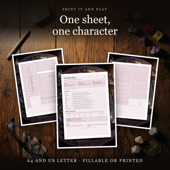 DnD Character Sheet 5e Gothic — image 9