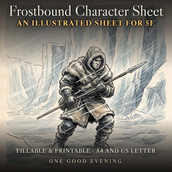 DnD Character Sheet 5e Frostbound — image 1
