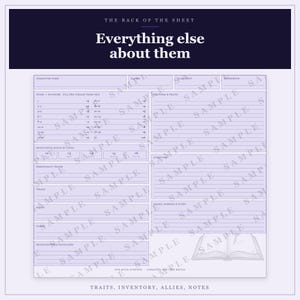 DnD Wizard Character Sheet 5e | Fillable and Printable PDF, Wizard Class Sheet for Dungeon Master Gifts image 5