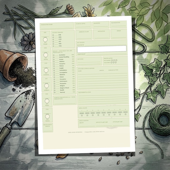 DnD Character Sheet 5e Verdant — image 2