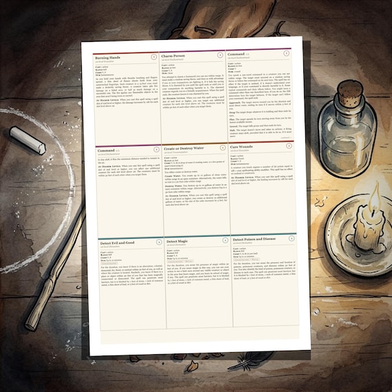 DnD Spell Cards 5e — image 5