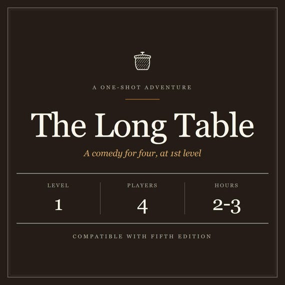 The Long Table Comedy One