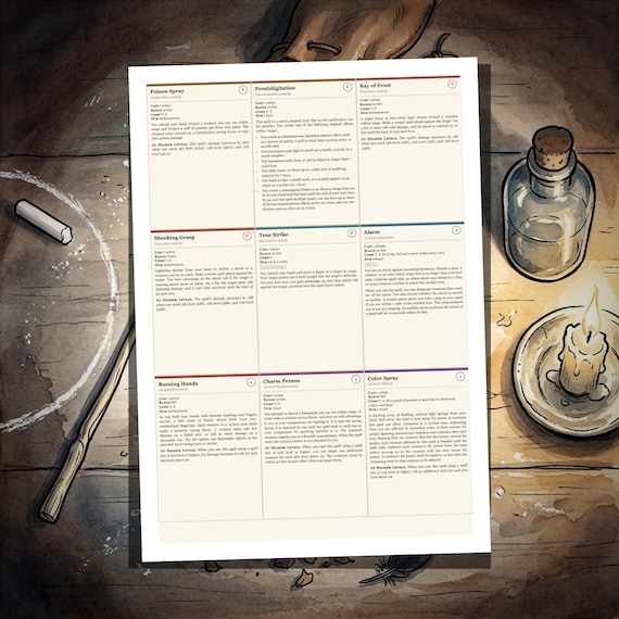 DnD Spell Cards 5e — image 3