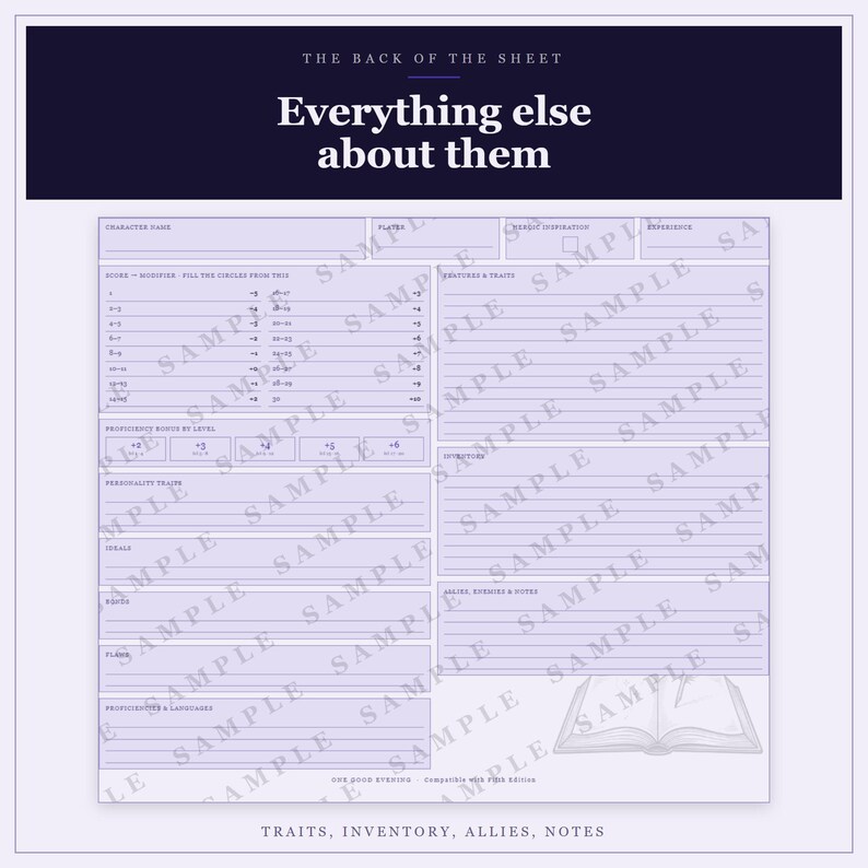 DnD Wizard Character Sheet 2024 | Fillable and Printable PDF with Weapon Mastery, Wizard Class Sheet for Dungeon Master Gifts imagem 5