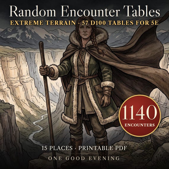 DnD 5e Encounter Tables — Hard Country — image 1