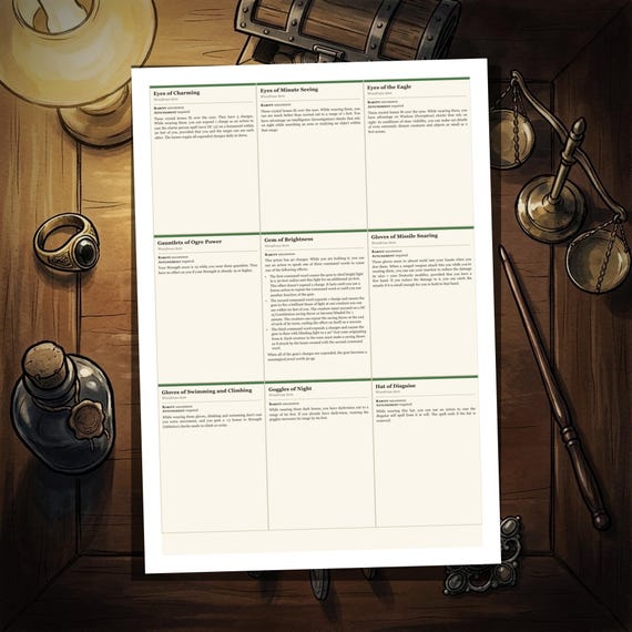 DnD Magic Item Cards 5e — image 5