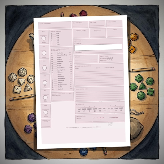 Sheet, Cards and Journal Kit — 5e — image 8