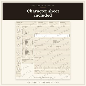 D&D Charakterjournal 5e | 36-seitiges, druckbares Kampagnennotizbuch, Sitzungsprotokoll und Charakterbogen – das perfekte Geschenk für Spielleiter Bild 6
