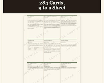 Cartas de objetos mágicos para DnD 5e: 284 cartas tamaño póker (descarga digital)