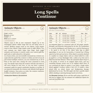 DnD 5e Spell Cards – All 319 Spells, Poker Size, Illustrated Backs (Digital Download) Bild 4